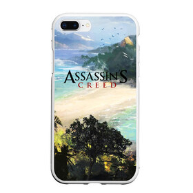 Чехол для iPhone 7Plus/8 Plus матовый с принтом ASSASSIN`S CREED в Кировске, Силикон | Область печати: задняя сторона чехла, без боковых панелей | black flag | brotherhood | chronicles | creed | game | origins | revelations | rogue | syndicate | unity | valhalla | альтаир | ассасин | игры | кинжал | пираты