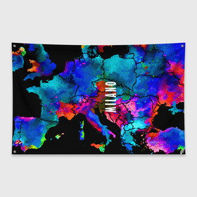 Флаг-баннер с принтом Milano в Кировске, 100% полиэстер | размер 67 х 109 см, плотность ткани — 95 г/м2; по краям флага есть четыре люверса для крепления | fashion | italy | milano | vanguard | авангард | италия | милан | мода