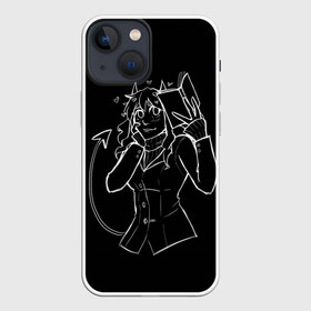 Чехол для iPhone 13 mini с принтом ЛЮБЛЮ КНИГИ в Кировске,  |  | anime | azazel | hell | helltaker | justice | lucifer | malina | modeus | pandemonica | zdrada | ад | аниме | демон | демонесса | здрада | книги | люцифер | малина | модеус | пандемоника | хеллтейкер | хэлтейкер | цербер | яп