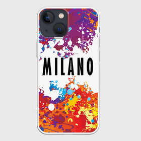 Чехол для iPhone 13 mini с принтом Milano в Кировске,  |  | fashion | italy | milano | paint | vanguard | авангард | италия | краска | милан | мода | надпись | текст | фраза