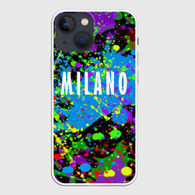 Чехол для iPhone 13 mini с принтом Milano в Кировске,  |  | fashion | italy | milano | paint | vanguard | авангард | италия | краска | милан | мода | надпись | текст | фраза