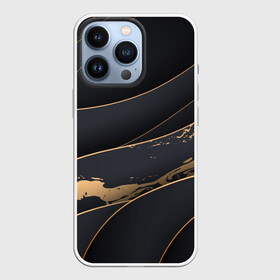 Чехол для iPhone 13 Pro с принтом black gold в Кировске,  |  | Тематика изображения на принте: 3d кубики | 3д кубики | sport | абстракция | брызги | краска | кубики | линии | паттерн | спорт | спортивная | спортивный стиль | стиль | текстуры | тренировка | узор