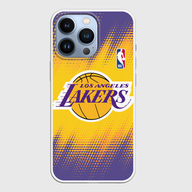 Чехол для iPhone 13 Pro с принтом Los Angeles Lakers в Кировске,  |  | basketball | game | lakers | los angeles | los angeles lakers | nba | sport | баскетбол | игра | лейкерс | лос анджелес | лос анджелес лейкерс | нба | спорт