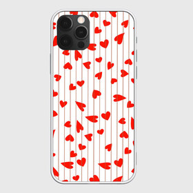 Чехол для iPhone 12 Pro Max с принтом Просто сердечки в Кировске, Силикон |  | heart | hearts | lines | red | в | забавные | красные | линии | любовь | полоску | полосы | прикольные | рисунки | сердечки | сердце