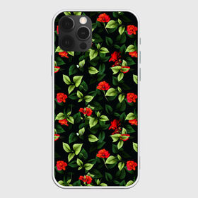 Чехол для iPhone 12 Pro Max с принтом Цветочный сад в Кировске, Силикон |  | Тематика изображения на принте: весна | дача | летние цветы | летняя | лето | паттерн | розы | сад | свежесть | текстуры | узор | цветы