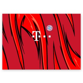 Поздравительная открытка с принтом ФК Бавария Мюнхен в Кировске, 100% бумага | плотность бумаги 280 г/м2, матовая, на обратной стороне линовка и место для марки
 | juventus | lfc | sport | бавария | мюнхен | спорт | фк | футбол