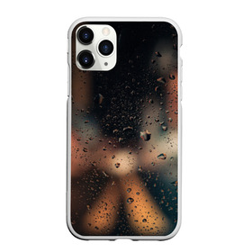 Чехол для iPhone 11 Pro Max матовый с принтом Капли на стекле брызги вечер в Кировске, Силикон |  | абстракция | блики | боке | брызги | вечер | вода | город | градиент | дождь | капли | капли на стекле | круги | лето | природа | роса | свет | симметрия | темный | фото
