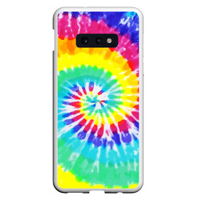 Чехол для Samsung S10E с принтом TIE-DYE СТЕНА в Кировске, Силикон | Область печати: задняя сторона чехла, без боковых панелей | abstract | abstraction | color | geometry | paitnt | psy | абстракция | геометрия | краски | неоновые | психоделика