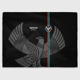 Плед 3D с принтом Dagestan forever в Кировске, 100% полиэстер | закругленные углы, все края обработаны. Ткань не мнется и не растягивается | dagestan | eagle | flag | forever | mountains | north caucasus | republic | горы | дагестан | навсегда | орел | республика | северо кавказ | флаг