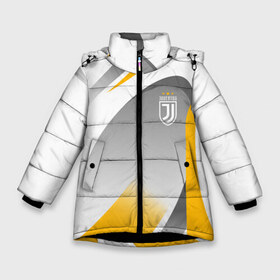 Зимняя куртка для девочек 3D с принтом Juventus Uniform в Кировске, ткань верха — 100% полиэстер; подклад — 100% полиэстер, утеплитель — 100% полиэстер. | длина ниже бедра, удлиненная спинка, воротник стойка и отстегивающийся капюшон. Есть боковые карманы с листочкой на кнопках, утяжки по низу изделия и внутренний карман на молнии. 

Предусмотрены светоотражающий принт на спинке, радужный светоотражающий элемент на пуллере молнии и на резинке для утяжки. | fc | football | fotball club | juventus | juventus uniform | sport | спорт | спортивные | униформа | фирменые цвета | фк | футбол | футбольный клуб | ювентус | ювентус униформа