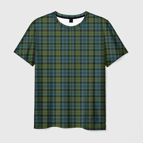 Мужская футболка 3D с принтом Шотландка в Кировске, 100% полиэфир | прямой крой, круглый вырез горловины, длина до линии бедер | гай | джентельмены | зеленый | квадрат | клетка | клеточка | клетчатая | костюм | полосы | ричи | рубашка | спортивный
