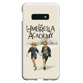 Чехол для Samsung S10E с принтом The umbrella academy в Кировске, Силикон | Область печати: задняя сторона чехла, без боковых панелей | dark horse comics | netflix | the umbrella academy | umbrella | академия амбрелла | белая скрипка | бен харгривз | комикс | комильфо | космобой | кракен | реджинальд харгривз | сеанс | слух