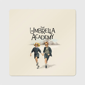 Магнит виниловый Квадрат с принтом The umbrella academy в Кировске, полимерный материал с магнитным слоем | размер 9*9 см, закругленные углы | Тематика изображения на принте: dark horse comics | netflix | the umbrella academy | umbrella | академия амбрелла | белая скрипка | бен харгривз | комикс | комильфо | космобой | кракен | реджинальд харгривз | сеанс | слух