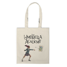 Шоппер 3D с принтом The umbrella academy в Кировске, 100% полиэстер | Плотность: 200 г/м2; Размер: 34×35 см; Высота лямок: 30 см | dark horse comics | netflix | the umbrella academy | umbrella | академия амбрелла | белая скрипка | бен харгривз | комикс | комильфо | космобой | кракен | реджинальд харгривз | сеанс | слух