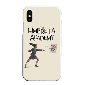 Чехол для iPhone XS Max матовый с принтом The umbrella academy в Кировске, Силикон | Область печати: задняя сторона чехла, без боковых панелей | dark horse comics | netflix | the umbrella academy | umbrella | академия амбрелла | белая скрипка | бен харгривз | комикс | комильфо | космобой | кракен | реджинальд харгривз | сеанс | слух