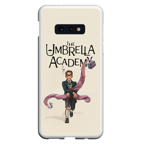 Чехол для Samsung S10E с принтом The umbrella academy в Кировске, Силикон | Область печати: задняя сторона чехла, без боковых панелей | dark horse comics | netflix | the umbrella academy | umbrella | академия амбрелла | белая скрипка | бен харгривз | комикс | комильфо | космобой | кракен | реджинальд харгривз | сеанс | слух