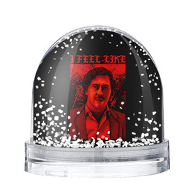 Снежный шар с принтом Пабло (I feel Like Escobar) в Кировске, Пластик | Изображение внутри шара печатается на глянцевой фотобумаге с двух сторон | барон | вещество | власть | глюк | дурман | зависимость | игла | кайф | кофеин | любовь | мак | морф | пабло | флекс | хайп