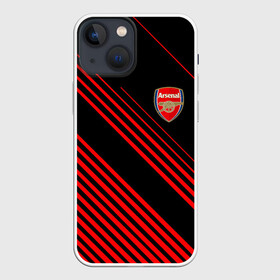 Чехол для iPhone 13 mini с принтом ARSENAL. в Кировске,  |  | arsenal | fc | football | football club | sport | арсенал | британский футбольный клуб | спорт | уефа | униформа | фирменные цвета | фк | футбол | футбольный клуб