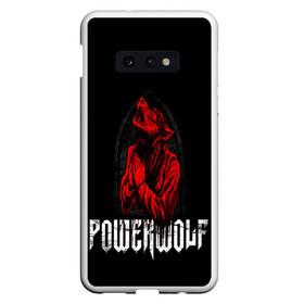 Чехол для Samsung S10E с принтом POWERWOLF в Кировске, Силикон | Область печати: задняя сторона чехла, без боковых панелей | Тематика изображения на принте: hardcore | metal | music | powerwolf | punk | rock | волки | метал | музыка | панк | рок