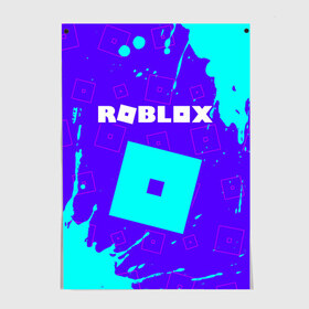 Постер с принтом ROBLOX / РОБЛОКС в Кировске, 100% бумага
 | бумага, плотность 150 мг. Матовая, но за счет высокого коэффициента гладкости имеет небольшой блеск и дает на свету блики, но в отличии от глянцевой бумаги не покрыта лаком | Тематика изображения на принте: blocks | blox | game | games | logo | minecraft | mobile | online | roblocks | roblox | robux | studio | блоки | игра | игры | квадрат | квадратик | кщидщч | лого | логотип | майнкрафт | онлайн | роблокс | робукс | символ | символы | студия