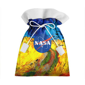 Подарочный 3D мешок с принтом NASA / ВАНГОГ NASA в Кировске, 100% полиэстер | Размер: 29*39 см | Тематика изображения на принте: galaxy | nasa | nebula | space | star | абстракция | вангог | вселенная | галактика | звезда | звезды | космический | наса | планеты