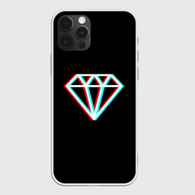 Чехол для iPhone 12 Pro Max с принтом Glitch Diamond в Кировске, Силикон |  | diamond | glitch | rgb | алмаз | глитч | глич