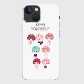 Чехол для iPhone 13 mini с принтом BTS Love Yourself в Кировске,  |  | bts | k pop | love | love yourself | битиес