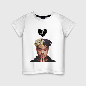 Детская футболка хлопок с принтом XXXTentacion в Кировске, 100% хлопок | круглый вырез горловины, полуприлегающий силуэт, длина до линии бедер | rap | xxx | xxxtentacion | реп | рэп