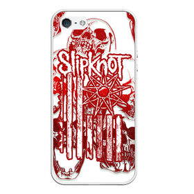 Чехол для iPhone 5/5S матовый с принтом Slipknot в Кировске, Силикон | Область печати: задняя сторона чехла, без боковых панелей | band | corey taylor | jim root | metal | mick thomson | music | official | slipknot | альтернативный | глэм | готик | гранж | метал | музыка | пост | рок | слипкнот | хард