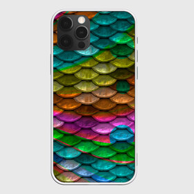 Чехол для iPhone 12 Pro Max с принтом Цветная чешуя в Кировске, Силикон |  | змея | цвета | цветные | чешуя | яркие цвета