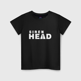 Детская футболка хлопок с принтом Siren Head в Кировске, 100% хлопок | круглый вырез горловины, полуприлегающий силуэт, длина до линии бедер | game | scp | siren head | игра | лес | монстр | персонаж | сирена | сиреноголовый | хоррор | чудовище