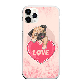 Чехол для iPhone 11 Pro матовый с принтом Love Pug (Z) в Кировске, Силикон |  | dog | doggie | doggy | mops | pug | декоративная собака | друг человека | другу | кинолог | лабрадор | малые молоссоиды | мопс | мопсик | мохнатый | пес | пёсель | пёсик | подарок | подруге | собака | собакен | собаки