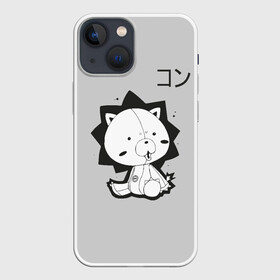 Чехол для iPhone 13 mini с принтом Кон Bleach в Кировске,  |  | bleach | japan | kon | leon | аниме | блич | иероглифы | итиго | ичиго | кавай | кон | куросаги | куросаки | лев | львенок | мило | мишка | рукия | синигами | стиль | шинигами | япония | японский