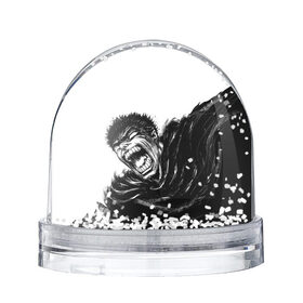 Снежный шар с принтом Ярость в Кировске, Пластик | Изображение внутри шара печатается на глянцевой фотобумаге с двух сторон | berserk | берсерк | гатс | черный мечник | ярость