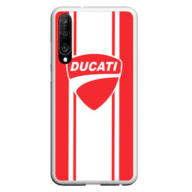 Чехол для Honor P30 с принтом DUCATI в Кировске, Силикон | Область печати: задняя сторона чехла, без боковых панелей | Тематика изображения на принте: ducati | moto | дукати | мото | мотоспорт