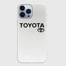 Чехол для iPhone 13 Pro Max с принтом TOYOTA в Кировске,  |  | Тематика изображения на принте: toyota | авто | автомобиль | логотип | марка | машина | надпись | текстура | тоета | тойота