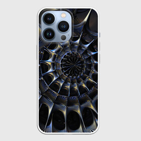 Чехол для iPhone 13 Pro с принтом DARK в Кировске,  |  | Тематика изображения на принте: abstract | abstraction | color | fractal | geometry | paitnt | psy | rdtktr | абстракция | геометрия | краски | неоновые | психоделика | фрактал