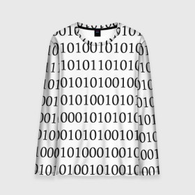 Мужской лонгслив 3D с принтом 101 в Кировске, 100% полиэстер | длинные рукава, круглый вырез горловины, полуприлегающий силуэт | 101 | binary code | machine language | programming | двоичный код | программирования