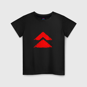 Детская футболка хлопок с принтом Ghost of Tsushima Red Logo (Z) в Кировске, 100% хлопок | круглый вырез горловины, полуприлегающий силуэт, длина до линии бедер | game | ghost of tsushima | jin sakai | samurai | дзин сакай | игра | призрак цусимы | самурай