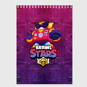 Скетчбук с принтом Surge Brawl Stars в Кировске, 100% бумага
 | 48 листов, плотность листов — 100 г/м2, плотность картонной обложки — 250 г/м2. Листы скреплены сверху удобной пружинной спиралью | Тематика изображения на принте: bolt | brawl | brawl stars | brawl stars вольт | brawler | leon | robot | surge | volt | бравл | бравл старс | бравл старс вольт | бравлер | вольт | робот бравл старс | сурдж | сюрдж