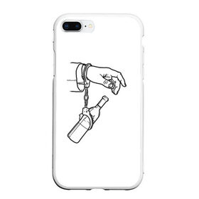 Чехол для iPhone 7Plus/8 Plus матовый с принтом Зависимость в Кировске, Силикон | Область печати: задняя сторона чехла, без боковых панелей | браслеты | бутылка | наручники | рука