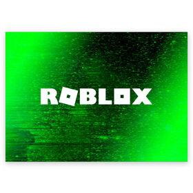 Поздравительная открытка с принтом ROBLOX / РОБЛОКС в Кировске, 100% бумага | плотность бумаги 280 г/м2, матовая, на обратной стороне линовка и место для марки
 | Тематика изображения на принте: blocks | blox | game | games | logo | minecraft | mobile | online | roblocks | roblox | robux | studio | блоки | игра | игры | квадрат | квадратик | кщидщч | лого | логотип | майнкрафт | онлайн | роблокс | робукс | символ | символы | студия