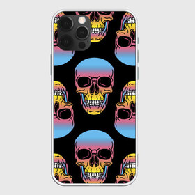 Чехол для iPhone 12 Pro Max с принтом Neon skull в Кировске, Силикон |  | Тематика изображения на принте: color | grin | jaw | neon | skull | teeth | неон | оскал | пасть | цвет | череп