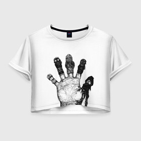 Женская футболка Crop-top 3D с принтом Dorohedoro в Кировске, 100% полиэстер | круглая горловина, длина футболки до линии талии, рукава с отворотами | dorohedoro | kaiman | дорохэдоро | манга