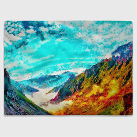Плед 3D с принтом Японские горы в Кировске, 100% полиэстер | закругленные углы, все края обработаны. Ткань не мнется и не растягивается | art | japan | summer | азия | акварель | восток | восход | горы | деревья | искусство | картина | краски | красочный | лес | летние | лето | мазки | небесный | облака | пейзаж | природа | разноцветные | рассвет