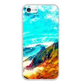 Чехол для iPhone 5/5S матовый с принтом Японские горы в Кировске, Силикон | Область печати: задняя сторона чехла, без боковых панелей | art | japan | summer | азия | акварель | восток | восход | горы | деревья | искусство | картина | краски | красочный | лес | летние | лето | мазки | небесный | облака | пейзаж | природа | разноцветные | рассвет