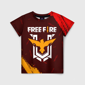 Детская футболка 3D с принтом FREE FIRE / ФРИ ФАЕР в Кировске, 100% гипоаллергенный полиэфир | прямой крой, круглый вырез горловины, длина до линии бедер, чуть спущенное плечо, ткань немного тянется | afth | ahb | ahbafth | fire | fps | free | freefire | garena | logo | master | mobile | online | акуу | акууашку | ашку | гарена | игра | игры | лого | логотип | логотипы | мастер | мобильная | нож | онлайн | символ | символы | фаер | фире | фпс 