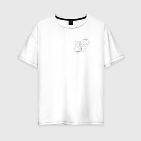 Женская футболка хлопок Oversize с принтом Соберись в Кировске, 100% хлопок | свободный крой, круглый ворот, спущенный рукав, длина до линии бедер
 | mood | игра | настроение | пазл | подростки