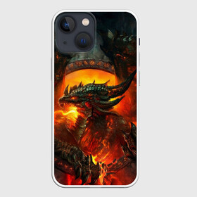Чехол для iPhone 13 mini с принтом Огненный Дракон в Кировске,  |  | drag | dragon | арт | динамическое | динозавр | дракон | красивое | фантастика