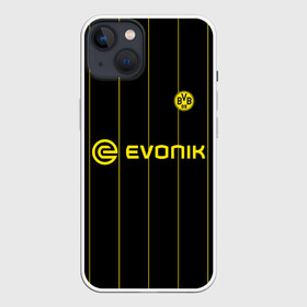 Чехол для iPhone 13 с принтом BORUSSIA DORTMUND в Кировске,  |  | 09 | borussia | borussia dortmund | bvb | bvb 09 | dortmund | fc | football club | sport | боруссия | дортмунд | спортивные | униформа | фирменые цвета | фк | футбольный клуб